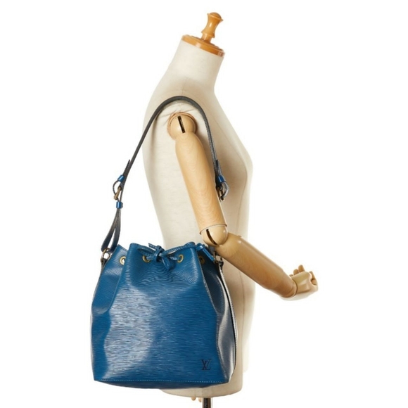 Louis Vuitton Epi Noe Drawstring Bucket Shoulder Bag Brown/Blue - Picture 5 of 16